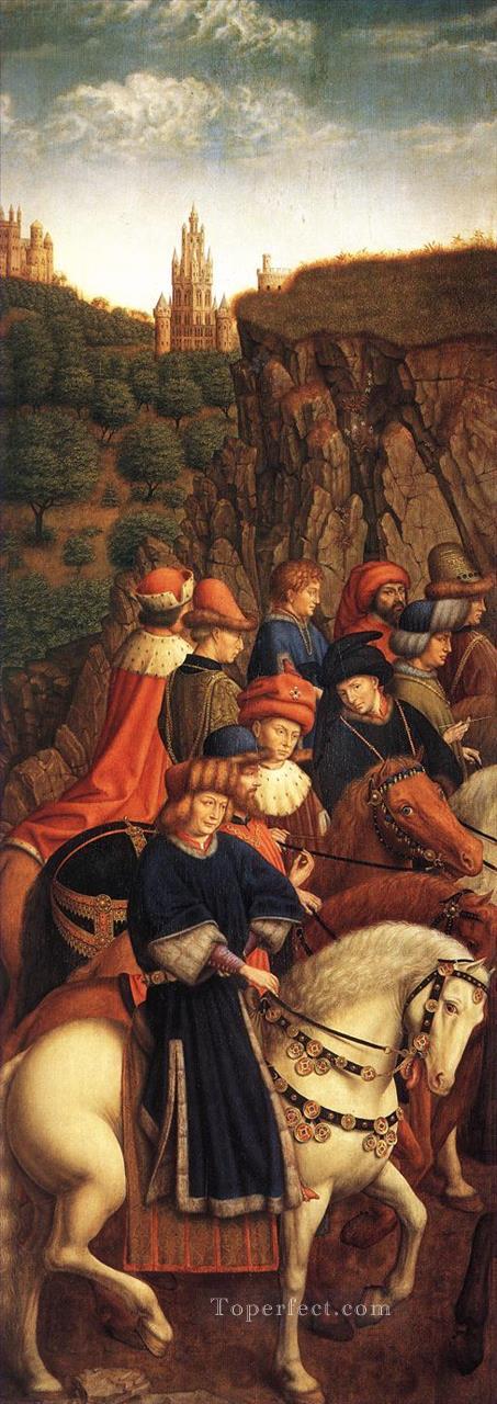 The Ghent Altarpiece The Just Judges Renaissance Jan van Eyck Oil Paintings
